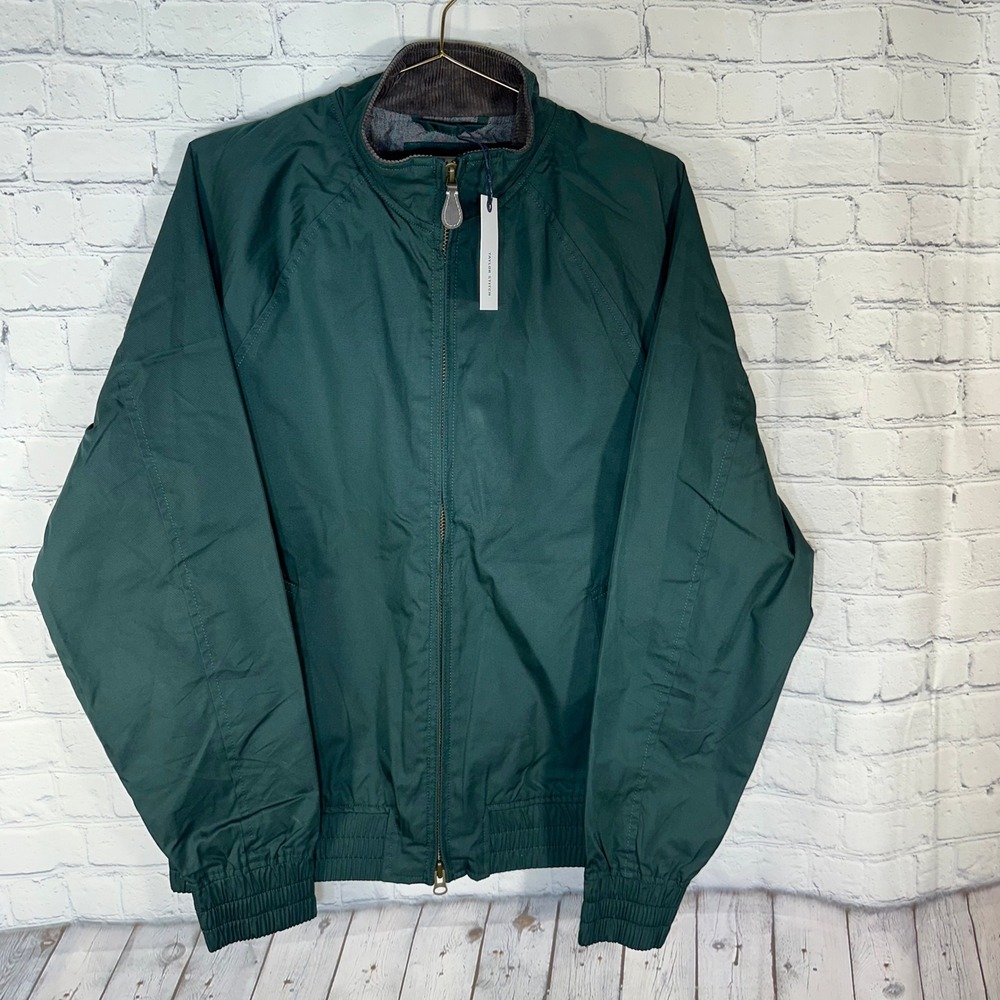 Taylor Stitch The Dean Jacket Dark Spruce Twill Mens 40 Medium Harrington Coat